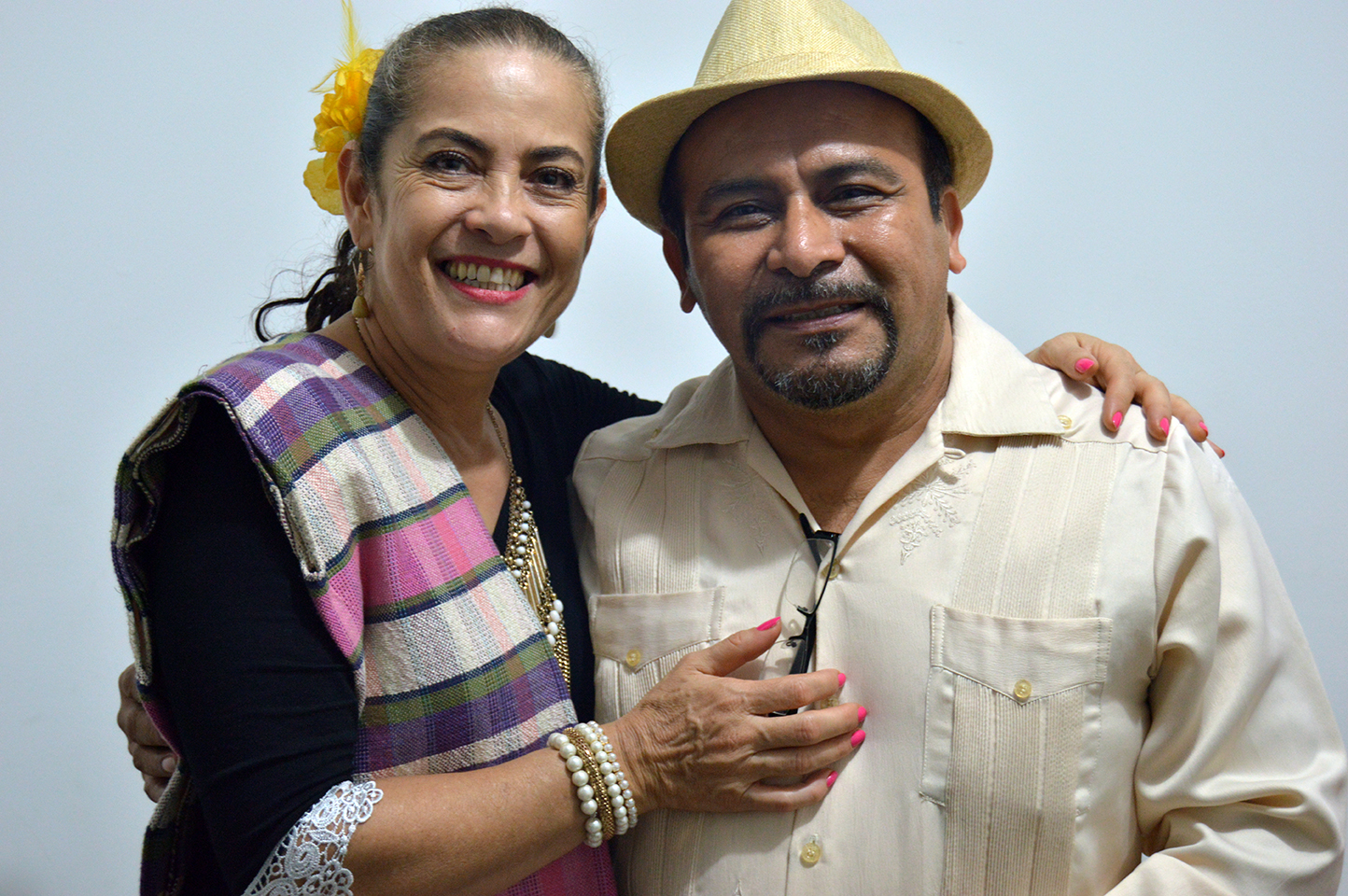 Felipe Garca con la extraordinaria compositora colombiana Vicky Romero Vieco