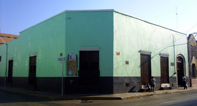 Casa donde nació Guty Cárdenas (Calle 61 x 68 en Mérida, Yucatán).