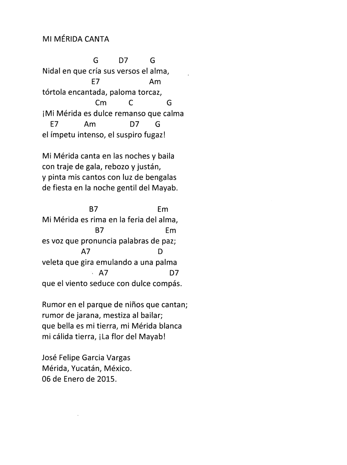 Mi Mérida canta - Jarana de Felipe García - Pág 2.