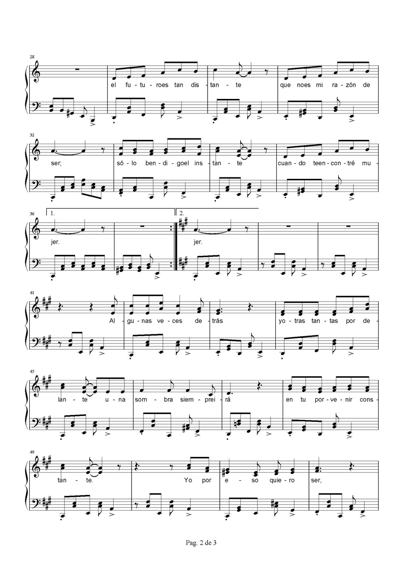 Tu sombra (Para piano) - Bambuco de Felipe Garca Vargas - Pg 3.